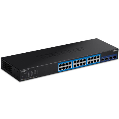 TRENDnet TEG-30284 28-Port Managed Multi-Gigabit Ethernet Switch, 4x 10G SFP+, rack mountable